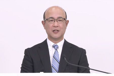 オンライン決算説明会に臨むトヨタ自動車の近健太社長=8日