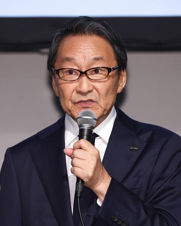 モーター大手ニデックの岸田光哉社長=4日、東京都千代田区