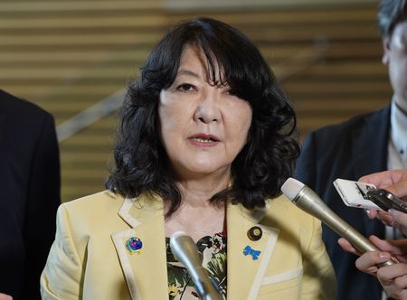 片山さつき財務相=6日、首相官邸