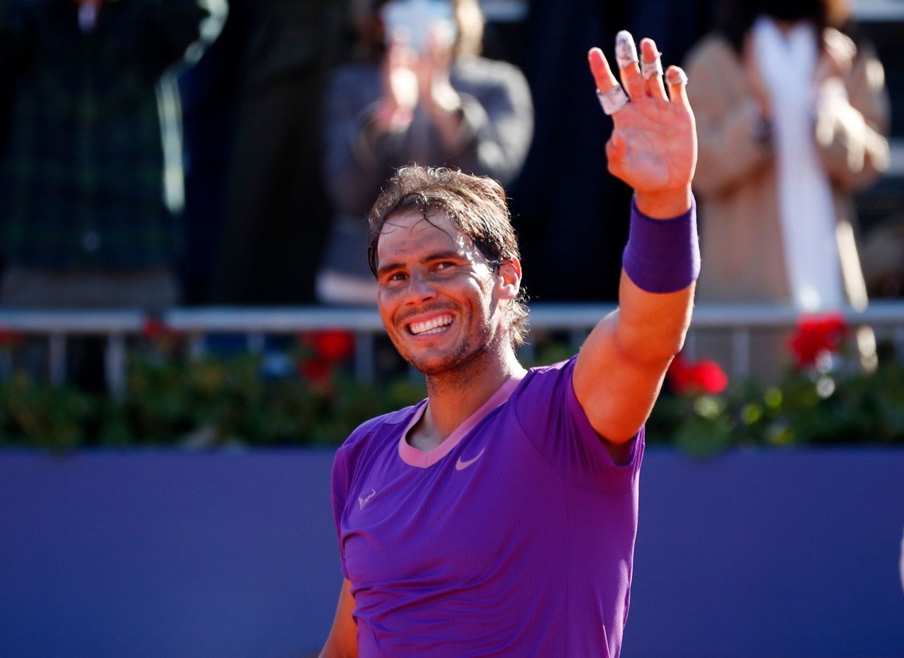 男子テニスのバルセロナ・オープン、シングルス準々決勝で第1シードのラファエル・ナダル(写真)はキャメロン・ノーリーをストレートで下し、準決勝に進んだ(2021年 ロイター/Albert Gea)
