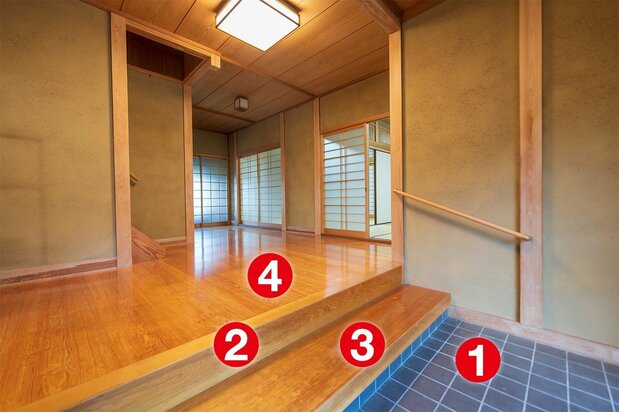 A home’s genkan. (© Pixta)