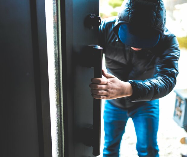 Is a door that opens outward a safety concern? (© Pixta)