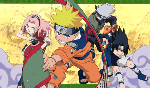 2002年,连载开始三年后,《火影忍者》由小丑社(Studio Pierrot)制作成动画片。如果算上续篇《火影鸣人疾风传》,则其动画版在电视上一直播到了2017年 ©岸本齐史 Scott/集英社 东京电视台 Pierrot