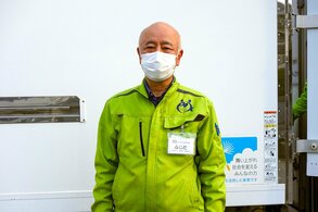 フードバンクかながわの藤田誠・事務局長(筆者撮影)
