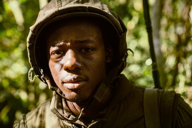 Mark Merphy portrays the young Allen Nelson in Tsukamoto Shin’ya’s latest film. (© Mr. Nelson, Did You Kill People? Film Partners; © Allen Nelson/Kōdansha)