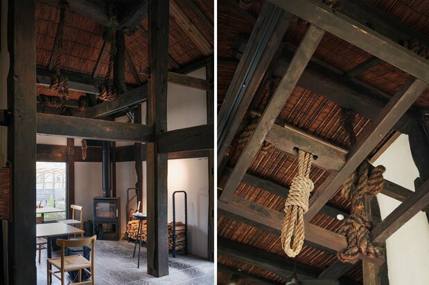 The hearth was an essential part of daily life, used not just to keep warm but also to cook, smoke food for long-term storage, and more. (© Kawaguchi Yōko)