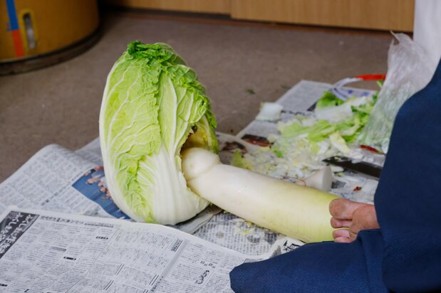 子宝と豊作を祈願する供え物