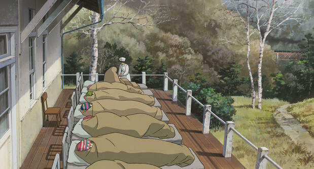 El Sanatorio de Fujimi Kōgen al que ingresa Nahoko, la protagonista de Kaze tachinu. (© 2013 Hayao Miyazaki/Studio Ghibli, NDHDMTK)