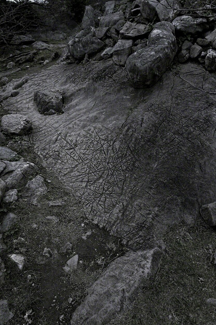 A large boulder inside the castle walls. (© Ōsaka Hiroshi)
