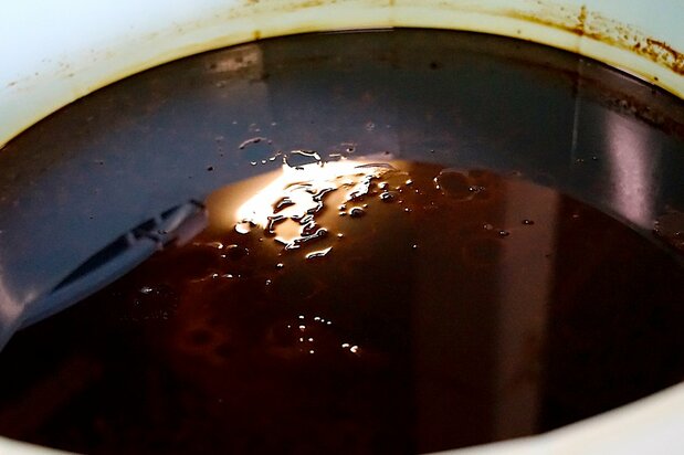 Incluso el aspecto se vuelve más suave a medida que avanza la fermentación. (© Ukita Yasuyuki)