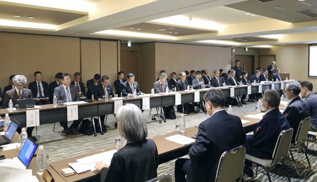 关于知床半岛周边通讯环境改善的会议（2024年4月，北海道斜里町，共同社）