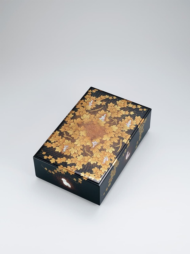 莳绘螺钿文箱《天惠》在第70届日本传统工艺展上展出（图片：日本工艺会）
