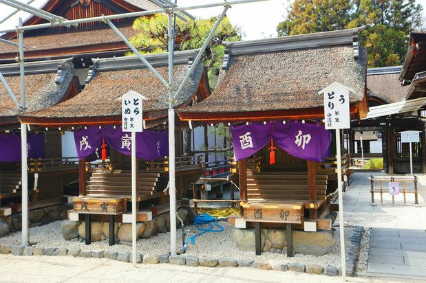 言社（重要文化遗产）供奉着十二生肖守护神