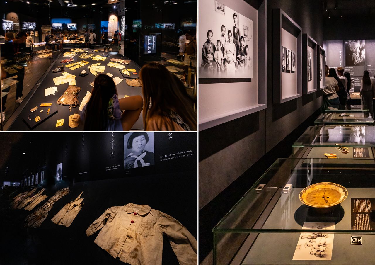 Многочисленные личные вещи сопровождают фотографии, имена и истории их владельцев, вызывая невольное сопереживание в душах современной молодежи. Со многими предметами, хранящимися в этом корпусе музея, можно ознакомиться в его Базе данных мира