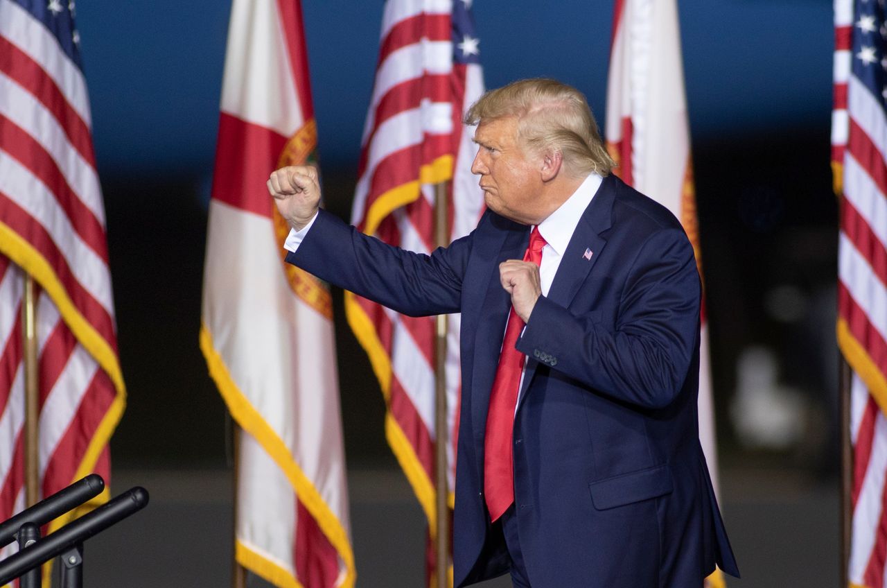 Танцующий Дональд Трамп (© USA TODAY Network via Reuters Connect)