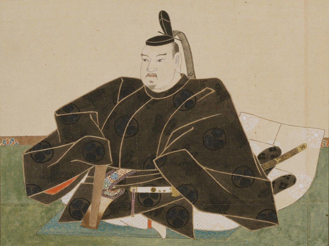 Токугава Иэмицу в детстве был слабым ребёнком, но, когда вырос, старался проявить себя «прирождённым сёгуном» и показать миру силу сёгуната, хотя его отец Хидэтада сохранял решающее влияние на политику (копия Историографического института Токийского университета)