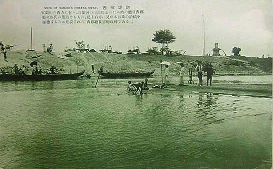 Начало строительства «Плотины Сайго» (фото предоставлено Фурукава Кацуми)