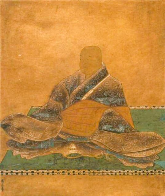 Портрет экс-императора Го-Тоба в облике монаха (копия, принадлежит Историографическому институту Токийского университета)