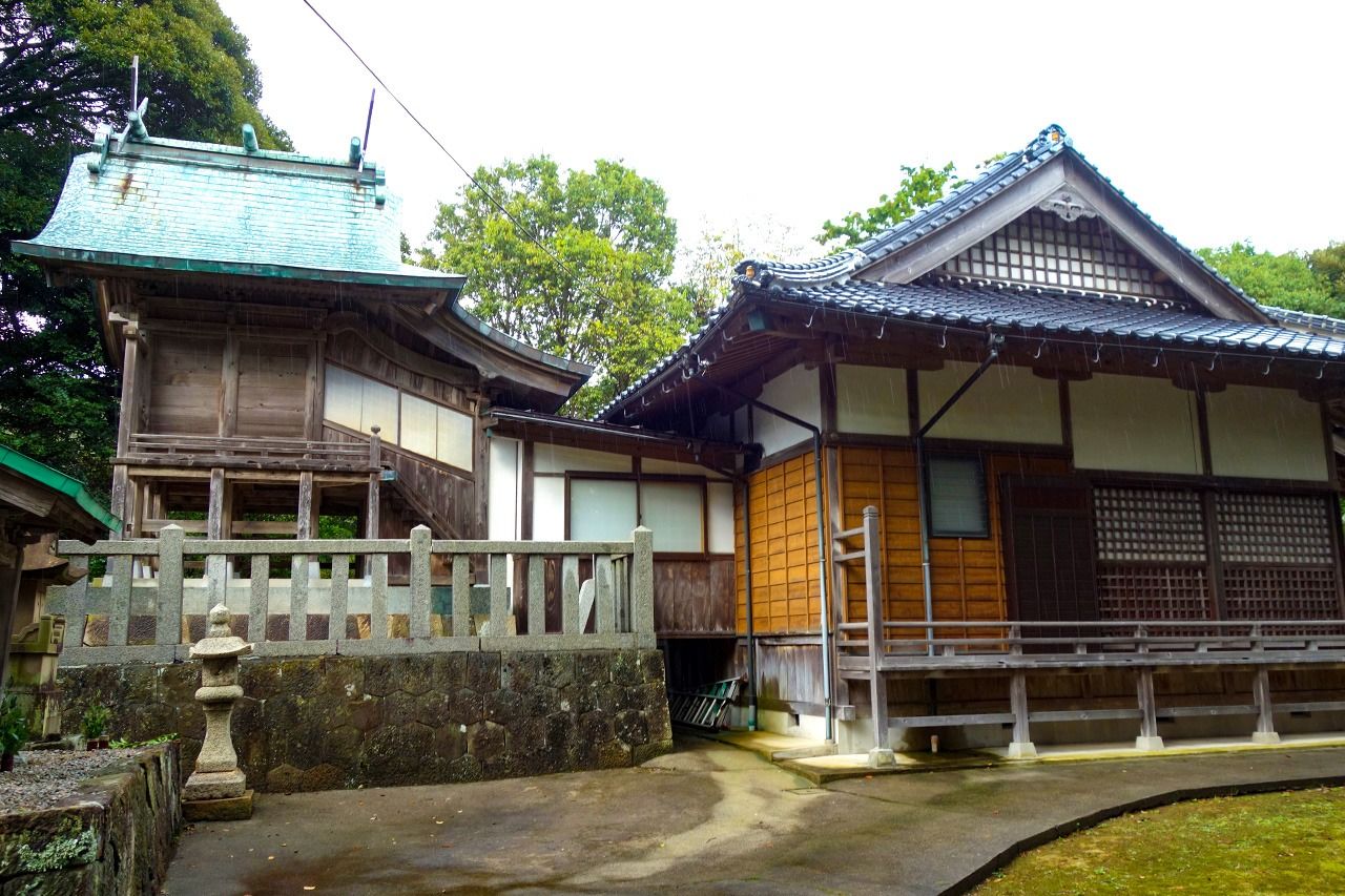Святилище Михо, где, как говорят, провёл ночь экс-император Го-Тоба (фотография автора)