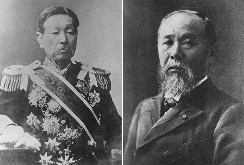 Иноуэ Каору (слева) и Ито Хиробуми (© Национальная парламентская библиотека)