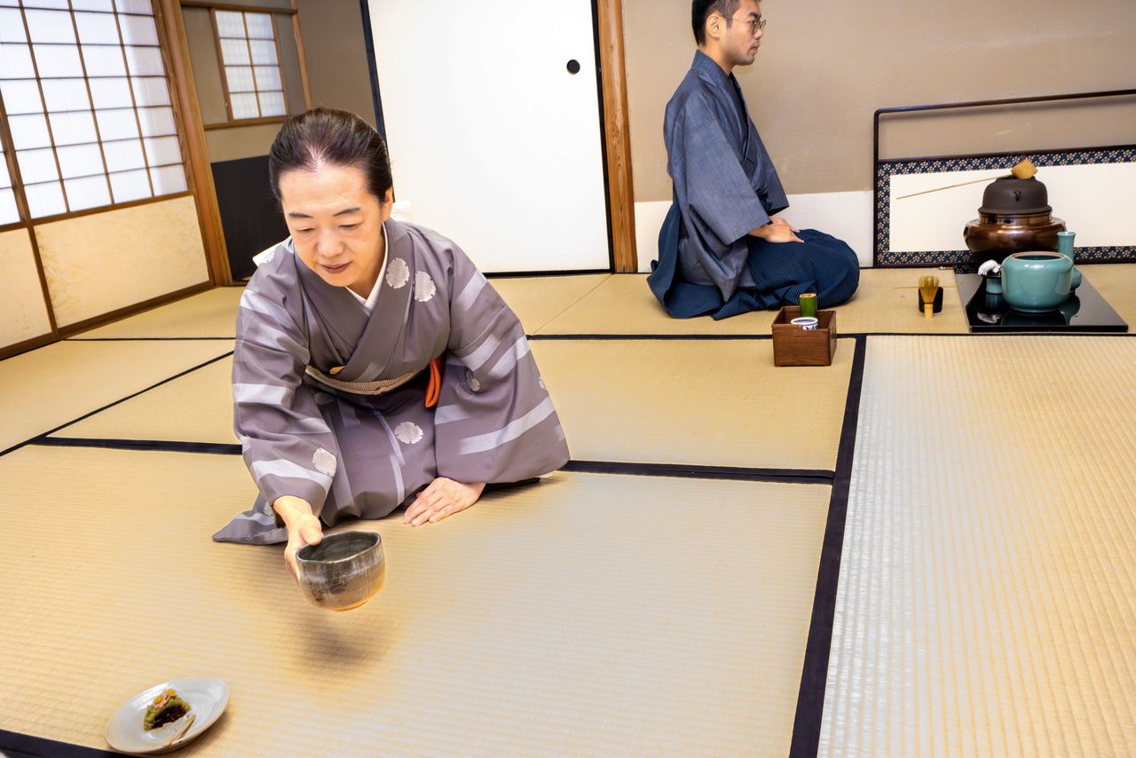 Чайная церемония в «Тайхоан» (фото Фудзивара Томоюки)