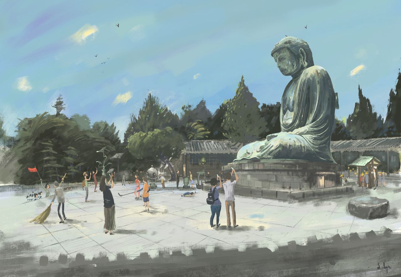 Большой Будда в Камакуре