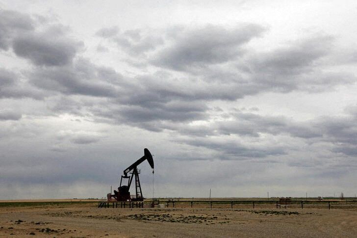 A TORC Oil & Gas pump jack is seen near Granum, Alberta, Canada May 6, 2020. Picture taken May 6, 2020. REUTERS/Todd Korol
