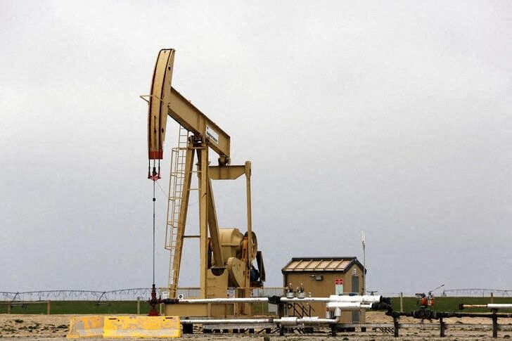 A TORC Oil & Gas pump jack is seen near Granum, Alberta, Canada May 6, 2020. Picture taken May 6, 2020.  REUTERS/Todd Korol