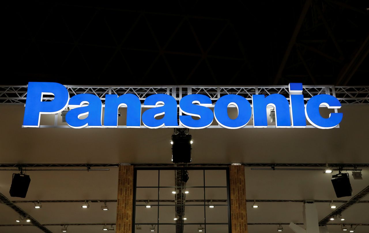 A logo of Panasonic Corp is pictured at the CEATEC JAPAN 2017 (Combined Exhibition of Advanced Technologies) at the Makuhari Messe in Chiba, Japan, October 2, 2017.   REUTERS/Toru Hanai